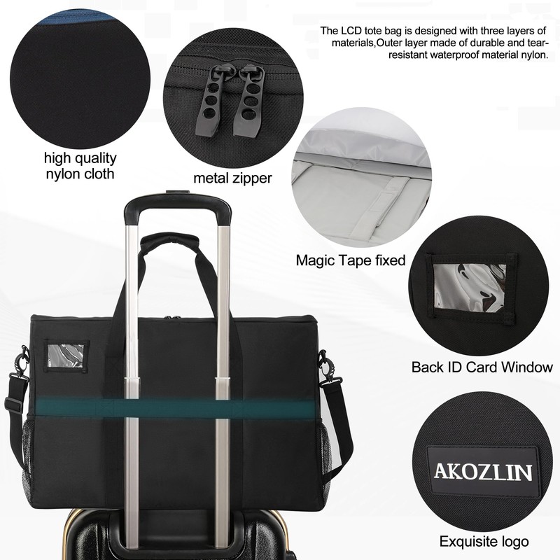 AKOZLIN LCD Screens/TVs(up to 2) Transport Tote Bag for 27"