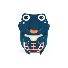 Affenzahn Little Friend Nursery Backpack for 1-3 Years Old Ergonomic Reflective Pull Tongue with Name Plate, petrol, Backpack