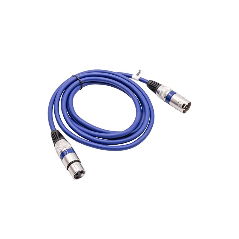 vhbw DMX Cable XLR Male to XLR Female Compatible with