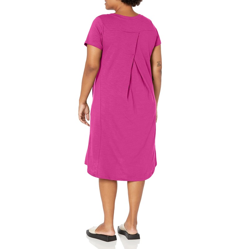 ZIM & ZOE Women's Plus Size Hello Sunshine Plain Dress,