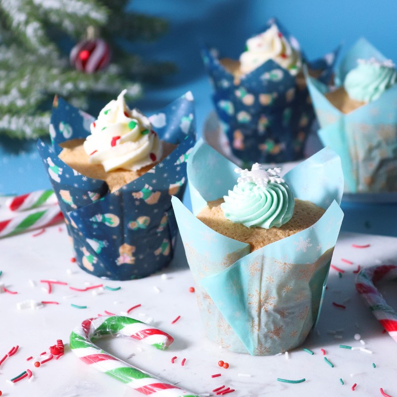 PME Natalizi Pirottini a Tulipano per Muffin - Gelido (24