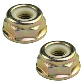 jiujiudefeiji 2 Pieces Left Hand Thread Nut 22 * 11mm Lawn Mower Working Head Metal Nut Thread Nut for Lawn Mower Accessories