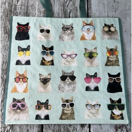 TJMaxx Shopping Gift Bag Cats Kittens Sunglasses Shades Glasses New CAT w/ READERS