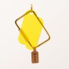 BLKSMTH Decorative Key Hook, 2.8 Inch Yellow Acrylic Cloud Design