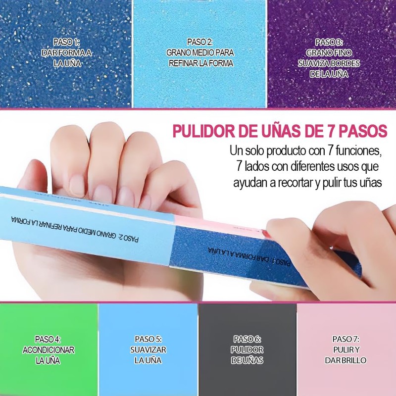 Triko Set de 20 Limas y Pulidores, Bloque de Uñas