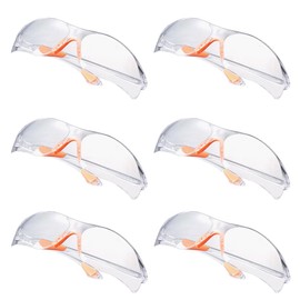 Voarge 6 Pack Safety Glasses Safety Glasses Anti-Scratch Transparent Anti-Scratch Safety Glasses for the