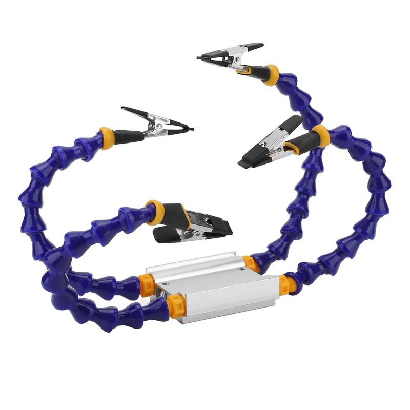Soldering Helping Hands ABS Flexible Arm Aluminum Alloy Base Third