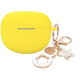 Case Compatible with Bose Ultra Open Earbuds (2024), Soft Silicone Shockproof Skin Cover with Cute Bling Keychain Accessories for Men Women, Protective Cover with Carabiner