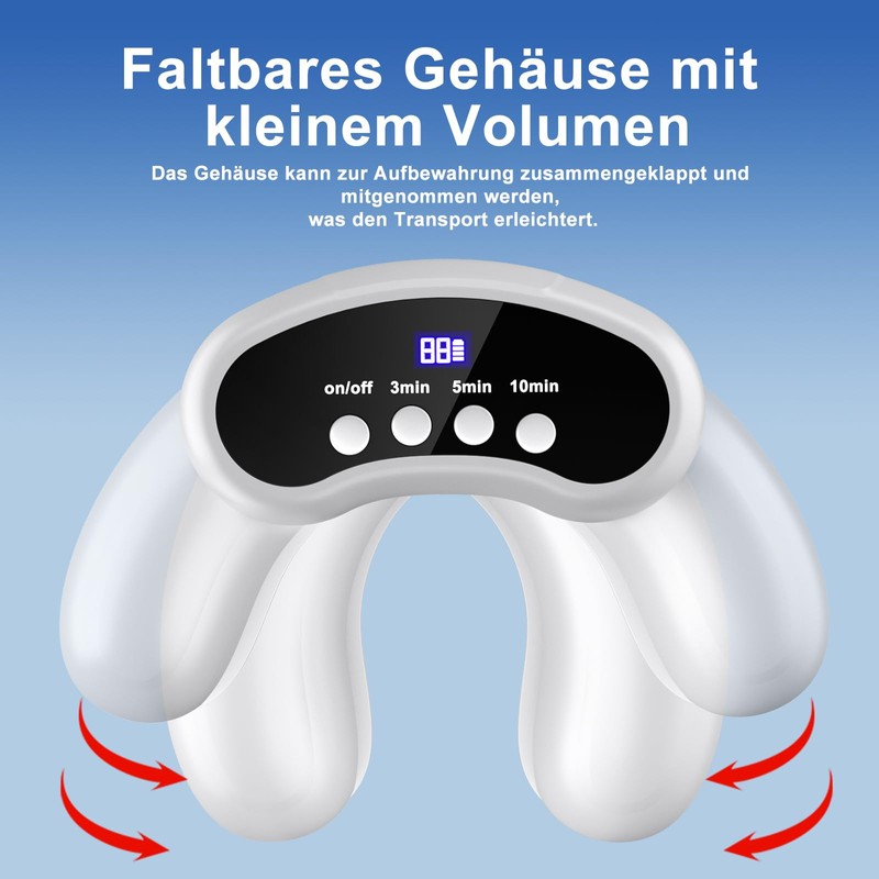 Nagelpilz Lasergerät - Upgrade mit Zeitanzeige 3min/5min/10mins, Faltbares Gerät Nagelpilz