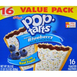 Pop-Tarts Frosted Blueberry Toaster Pastries (1 Pack) 29.3 OZ