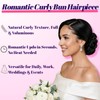 Short Claw Clip Messy Bun Scrunchies Updo