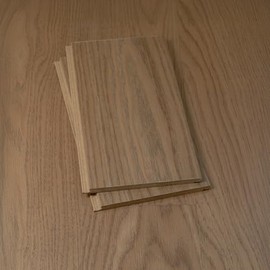 12” Cut Sample Engineered Hardwood Plank Flooring | DIY Click or Glue Installation, Real Wood Veneer, Kid and Pet-Friendly | Norde Silvan 6"