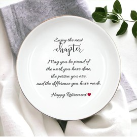 Retiremennt Gift for Women Ring Dish, Jewelry Dish, Coworker Gift, Colleagues Gift, Going Away Gift, Farewell Gift, Work Friend Gift, Happy Retirement, May You Be Proud Of The Work You Have Done