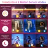 3.3FT Motion Sensor LED Strip Lights with Remote/4Mode, RGB &