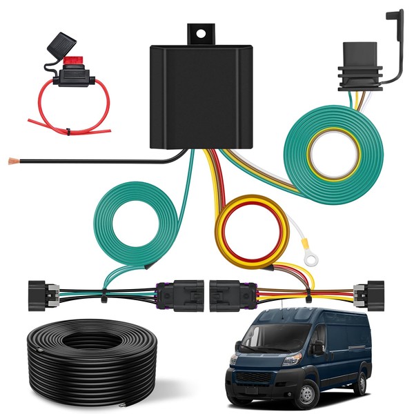 Nilight 4 Pin Trailer Wiring Harness Kit 56478 Vehicle Standard
