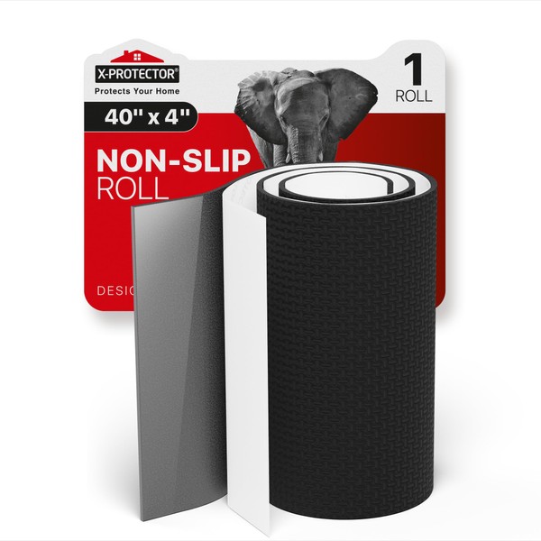 X-Protector Rubber Roll 40 x 4 inches - Black Non