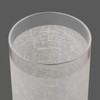 Anmire 2 Pack White Linen Frosted Glass Lamp Shade, Cylinder