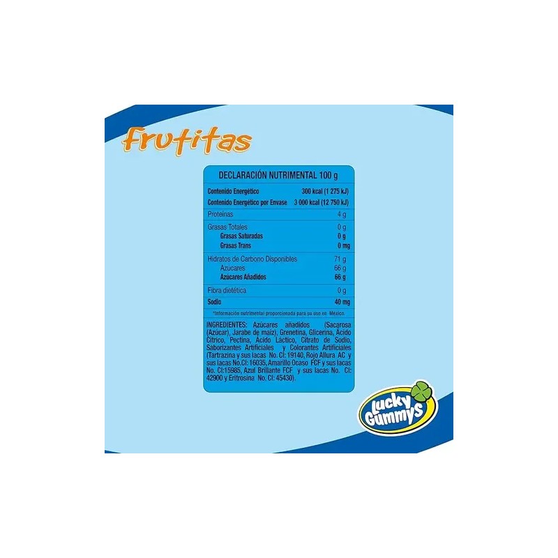 Lucky Gummys Frutitas Gomitas de Azucar 1kg