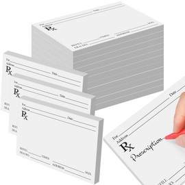Watersay 36 Pack Prescription Pads for Doctors Rx Pad Pharmacist Notepad 100 Sheets Prescription Paper Per Notepad Kids Doctor Funny Pharmacist Memos for Doctor Home Office Gift