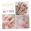 Baluue 2set Creative Shiny Nail Stickers for Unique Nail Art