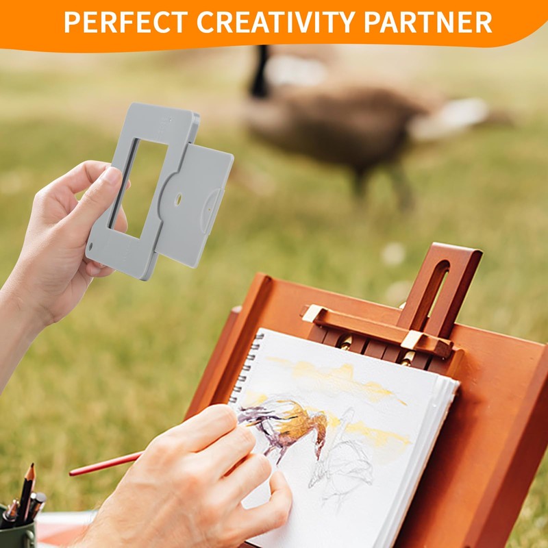 View Finder, View Catcher with Sliding Mechanism for Photography, Drawing,