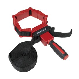 POWERTEC 2PK Strap Clamps for Woodworking – Quick Release Band Clamps with Ergonomic Handle, Adjustable Picture Frame Clamp, 13 ft Strap Belt Clamps for Cabinets and Drawers (71122-P2)