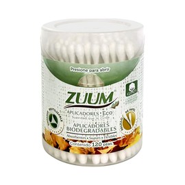 ZUUM Aplicadores Eco Suavidad que te cuida 120 pzas