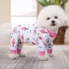White Puppy Christmas Dog Clothes Pajamas for Small Medium Dogs
