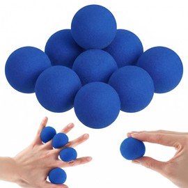 Supvox 10 palline rotonde in spugna blu, 4,5 cm, per spettacoli di magia e feste, morbide palline magiche per spettacoli di magia interattivi e intrattenimento