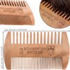 3 Swords Germany Peach Wood Beard & Mustache Comb –