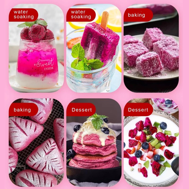 Freeze-Dried Diced Dragon Fruit Snack - 4.23 Oz,Freeze-Dried Pitaya grain