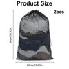 2 Pack Large Mesh Laundry Bags 23 x 35 Inches