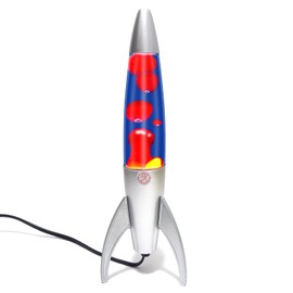 GANBIPU Original Magma Lamp with Blue Liquid and Red Wax, 14.5 Inch Motion Lamp Cool Night Light Home Bedroom Office Decoration for Adults