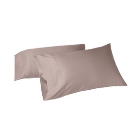 Coyuchi Classic Organic Sateen Pillowcase Set, Mineral (2 Standard Queen)