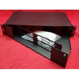 Unbranded 2U Fiber Optic Enclosure Swing Out Type LGX-APP17-2X-2