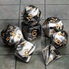 CiaraQ DND Polyhedral Dice Set with a Black Dice Bag