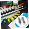 PACKOVE 10Pcs Nail Art Silicone Dotting Embossing Pens for Professional