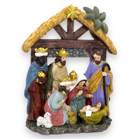 MIJOMA Beautiful Nativity Figures for Nativity Scene - Hand-Painted Artificial Stone Figures - Perfect Christmas Decoration in Various Sets and Styles to Choose From (1 Piece - 20 cm High)