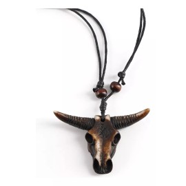 Tender Lihome Collar Craneo De Toro Vaca Vaquero Charro Regalo Hombre