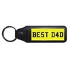 BEST DAD - UK Medallion Number Plate Key Ring