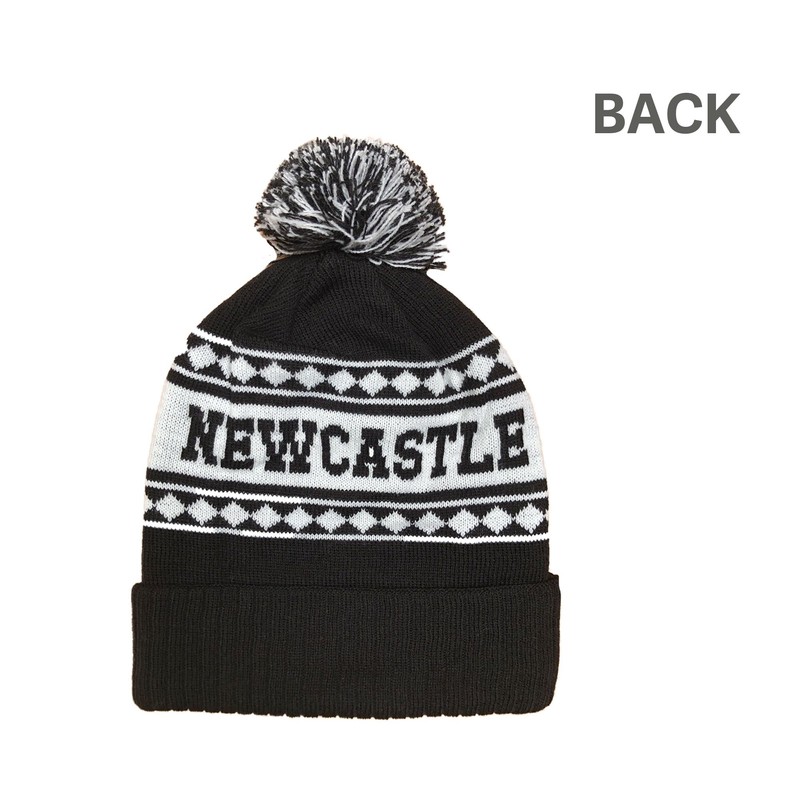 Newcastle Black and White Ski Hat - Stylish Winter Beanie