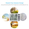 Digital Indoor Thermometer & Hygrometer with Clock LCD Display ℃/