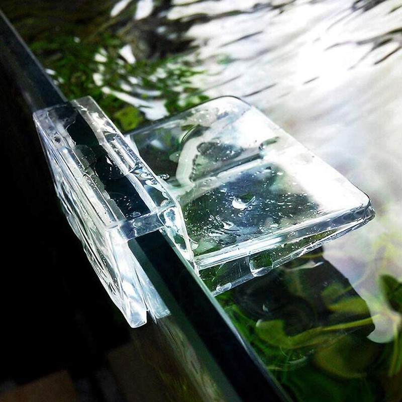 MEETOOT 4pcs Acrylic Fish Tank Bracket - 5mm Aquarium Support