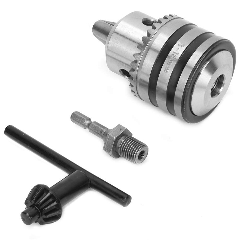 3.0-16 mm 1/2-20UNF Drill Chuck, Key Type Drill Chuck Adapter
