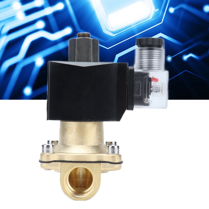 Solenoid Valve 2 Way Normally Open Brass Diaphragm Type Tools
