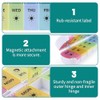 Foldable 7-Day AM/PM Pill Organiser, Magnetic, Travel