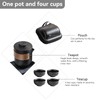Mini Travel Ceramic Tea Pot Set Chinese Kung Fu Teapot,