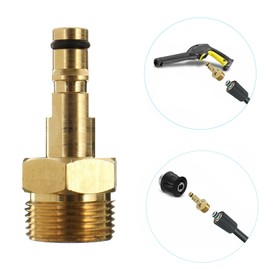 Michear High Pressure Washer Adapter,Hose Adapter Quick Connect, Brass M22 Washer Gun Hose Pipe Convert Tool(M22 14MM Fitting Hose Connector)