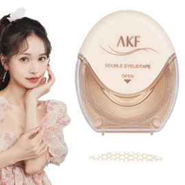 Lynlyulinger Double Eye Tape, Double Eye, Tape, Double Eyelid Eye Tape- Mesh, 120 Sheets, Double Sided, Strong, Extra Fine, Nude Tone, Low Profile Tape, Oval, Moon Shape (Oval-M)