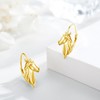 Horse Earrings for Women 925 Sterling Silver Gold Horse Hoop